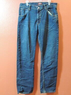 Bulwark Fire Resistant Jeans Men 34 Blue Pockets Outdoor Work Denim Jeans